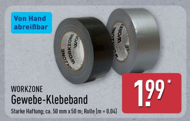 WORKZONE Gewebe-Klebeband