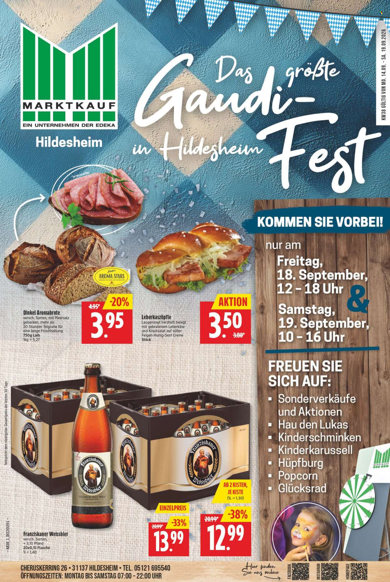 Marktkauf Prospekte  - 14.09.2026 - 19.09.2026. Seite 1