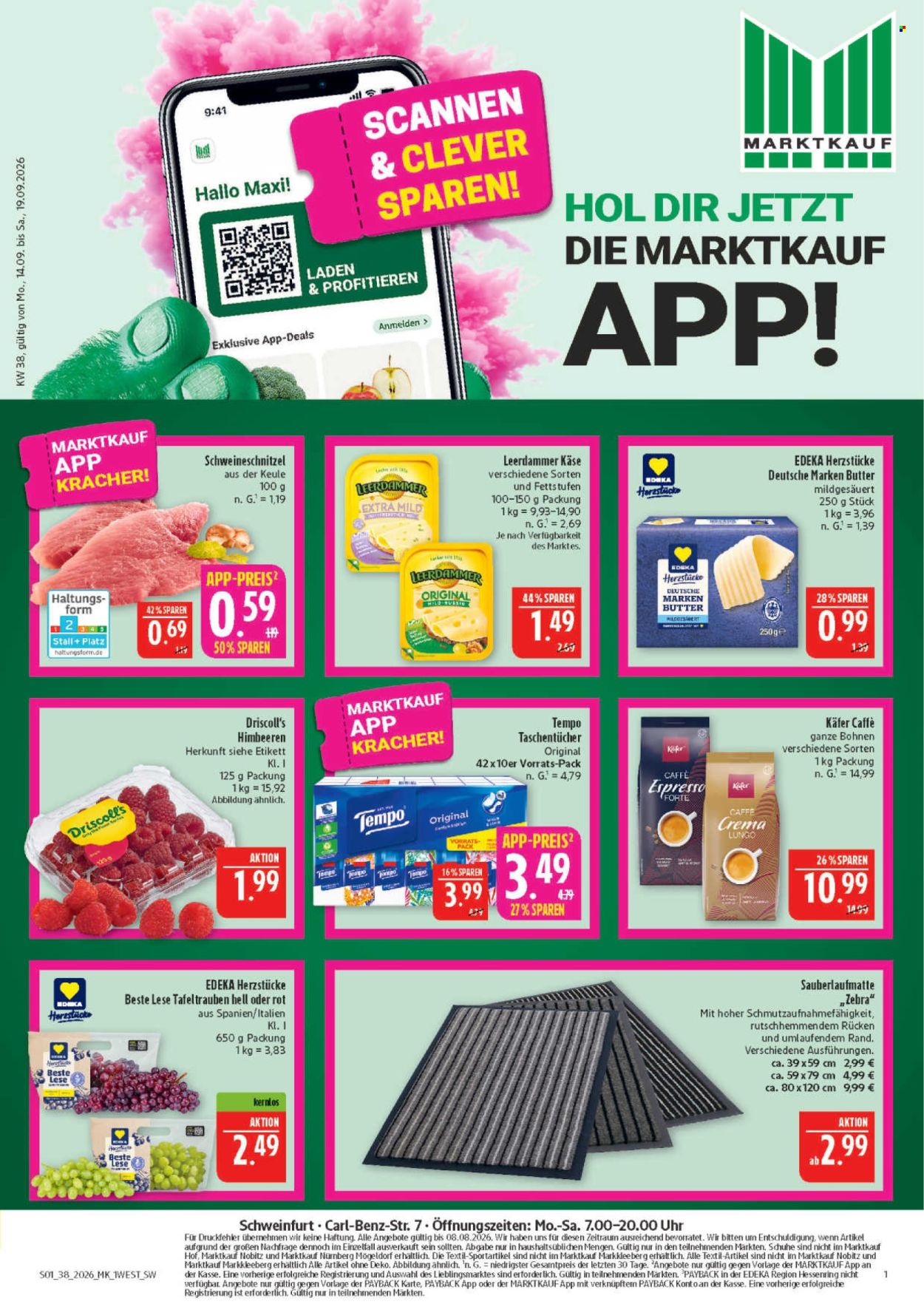 Marktkauf Prospekte  - 14.09.2026 - 19.09.2026. Seite 1