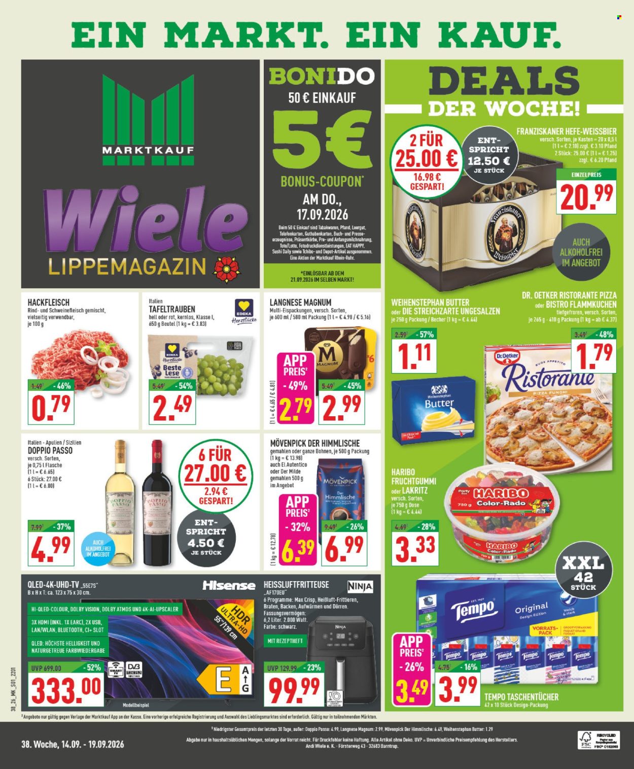 Marktkauf Prospekte  - 14.09.2026 - 19.09.2026. Seite 1