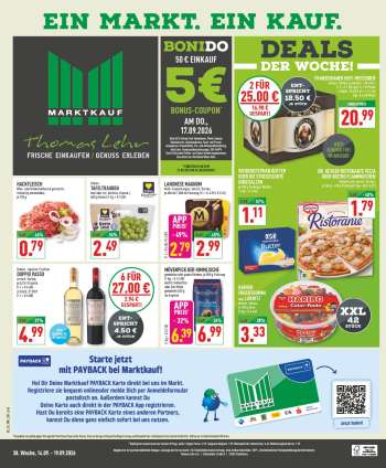 Prospekte Marktkauf - 14.09.2026 - 19.09.2026.