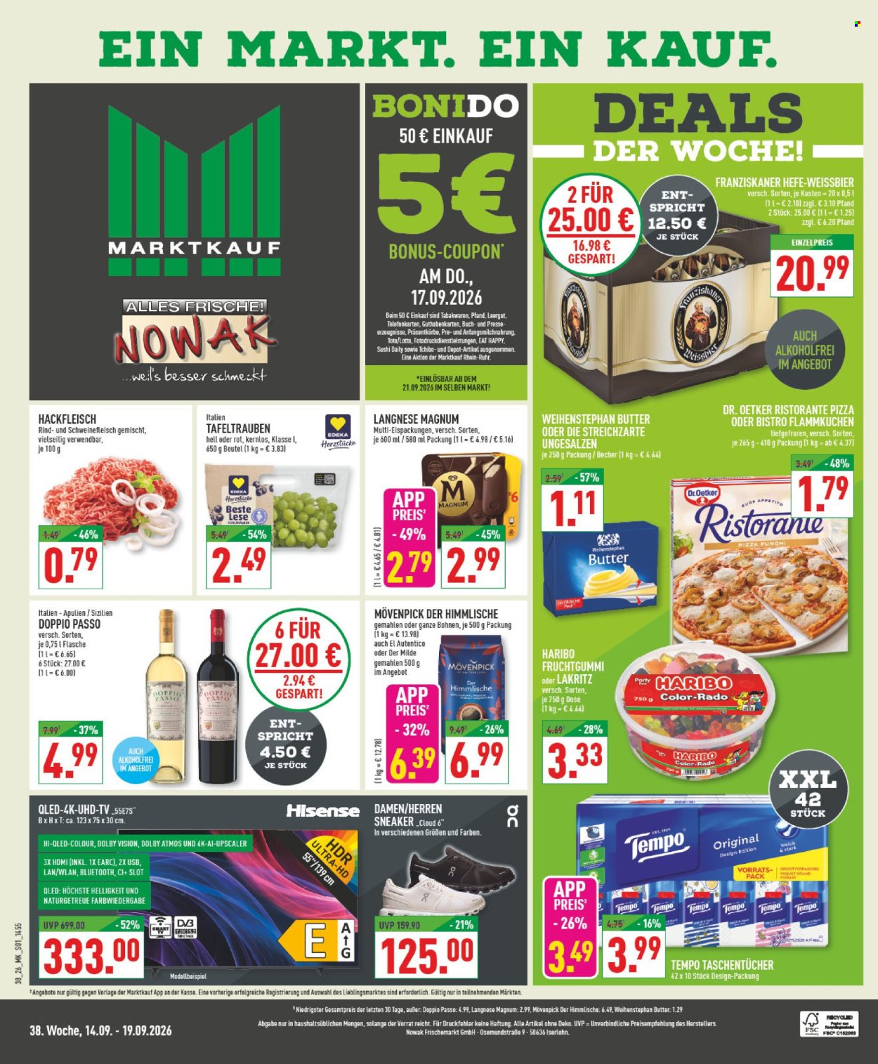Marktkauf Prospekte  - 14.09.2026 - 19.09.2026. Seite 1