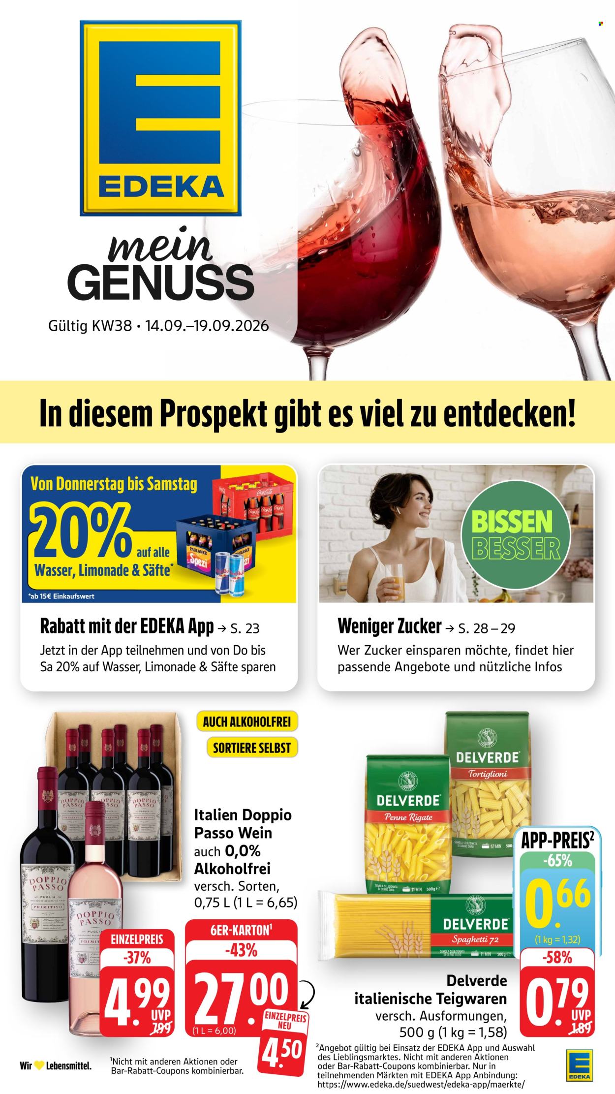 Edeka Prospekte  - 14.09.2026 - 19.09.2026. Seite 1