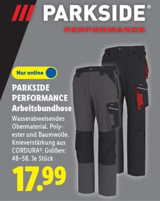 PARKSIDE PERFORMANCE Arbeitsbundhose