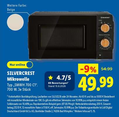 Silvercrest Mikrowelle