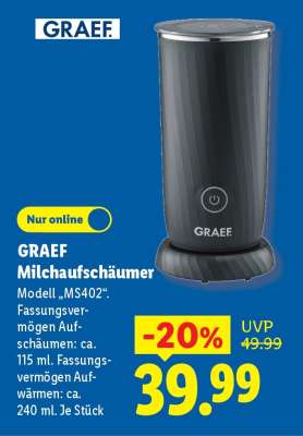 GRAEF Milchaufschäumer