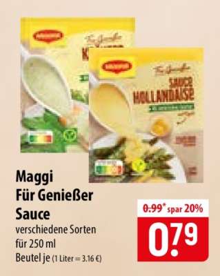 Maggi Für Genießer Sauce