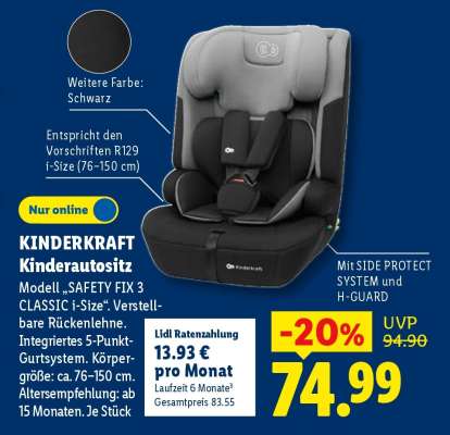 KINDERKRAFT Kindersitz