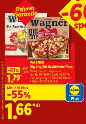 WAGNER Big City/Die Backfrische Pizza