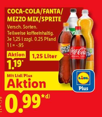 Coca-Cola, Fanta, Mezzo Mix, Sprite