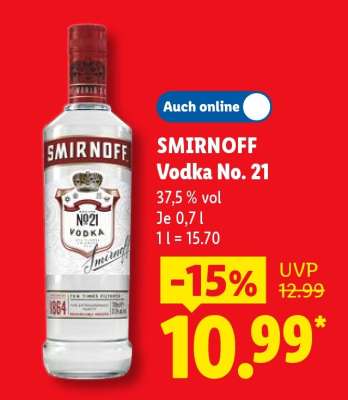 SMIRNOFF Vodka No. 21