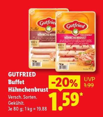 GUTFRIED Buffet Hähnchenbrust