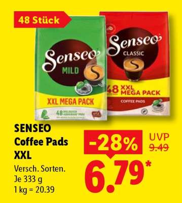 SENSEO Coffee Pads XXL