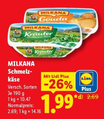 Milkana Schmelzkäse