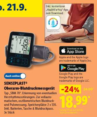 Sensiplast® Oberarm-Blutdruckmessgerät
