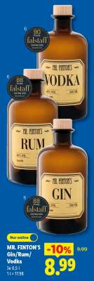 MR. FINTON'S Gin/Rum/Vodka