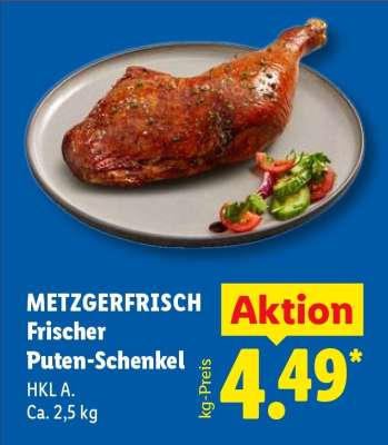 Metzgerfrisch Frischer Puten- Schenkel