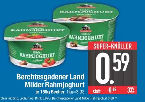Berchtesgadener Land Milder Rahmjoghurt