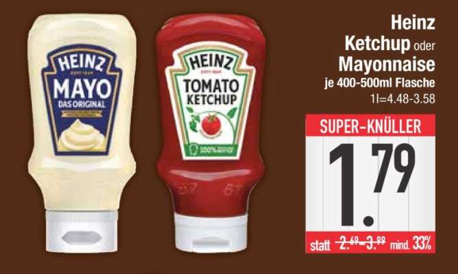 Heinz Ketchup oder Mayonnaise