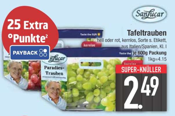SanLucar Tafeltrauben