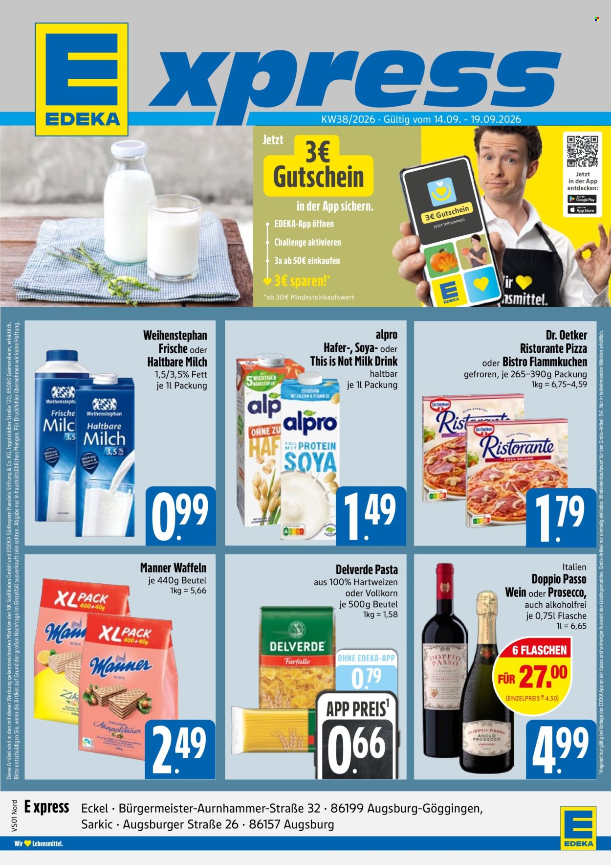 Edeka Prospekte  - 14.09.2026 - 19.09.2026. Seite 1