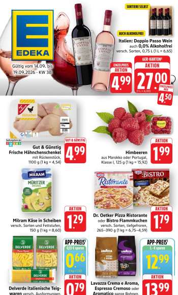 Prospekte Edeka - 14.09.2026 - 19.09.2026.