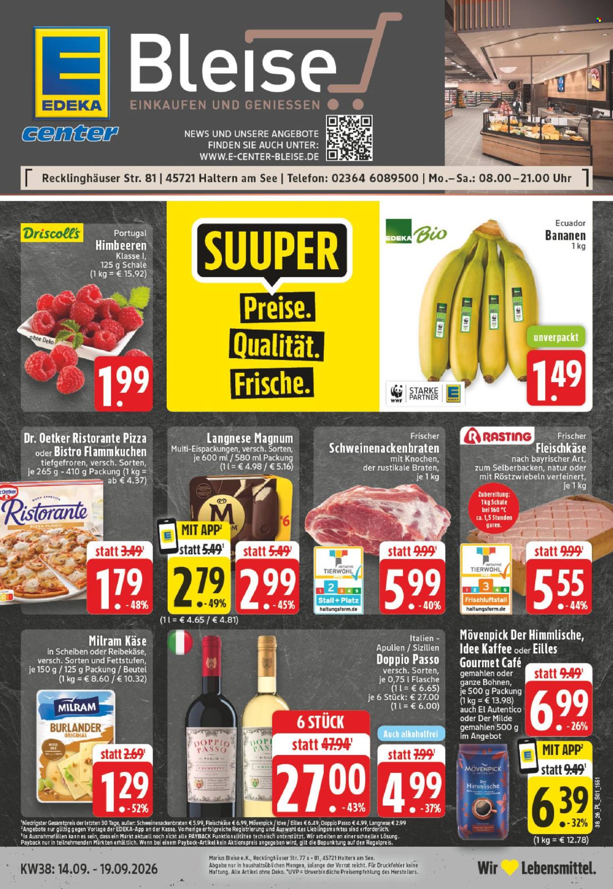 Edeka Prospekte  - 14.09.2026 - 19.09.2026. Seite 1