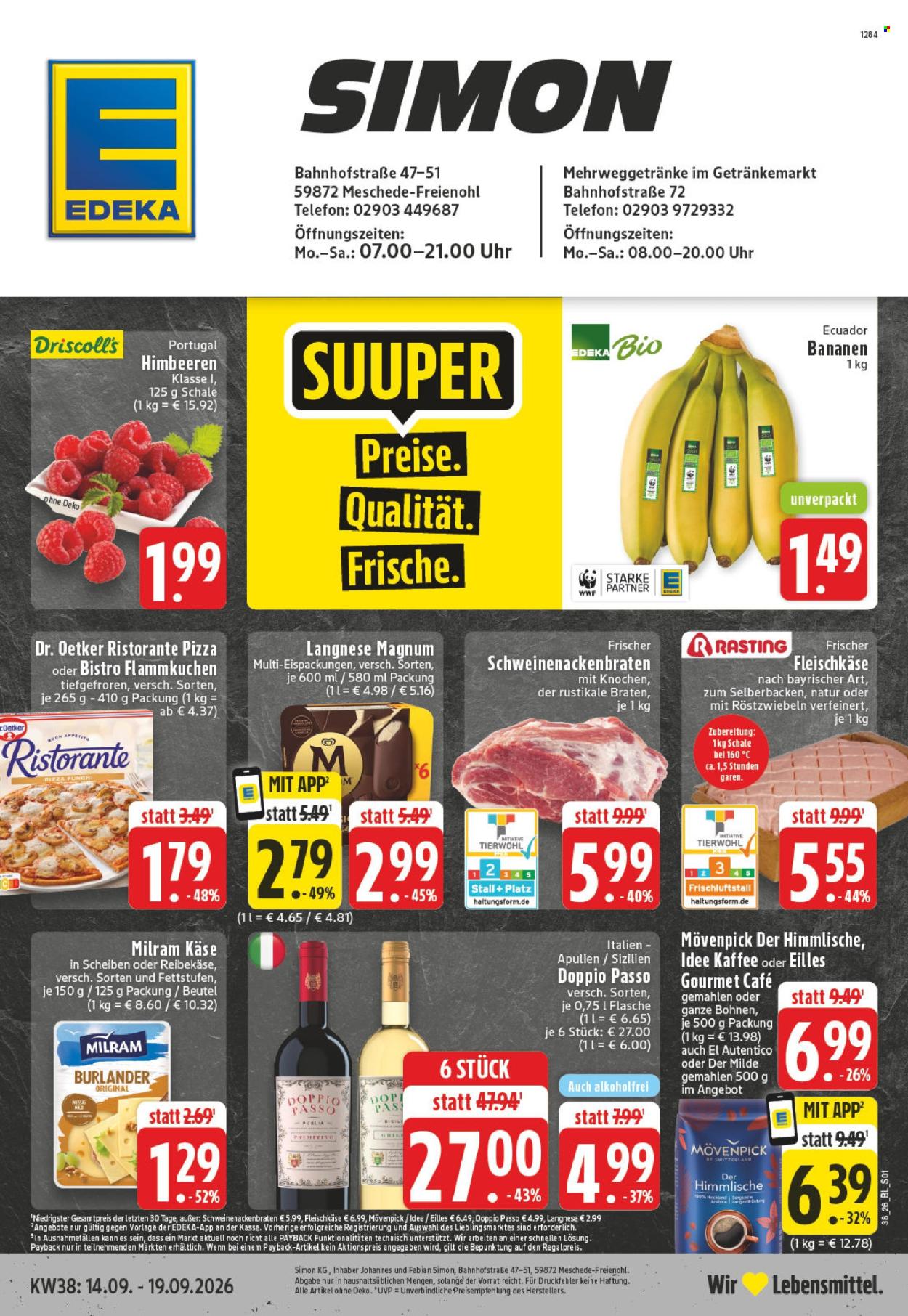 Edeka Prospekte  - 14.09.2026 - 19.09.2026. Seite 1