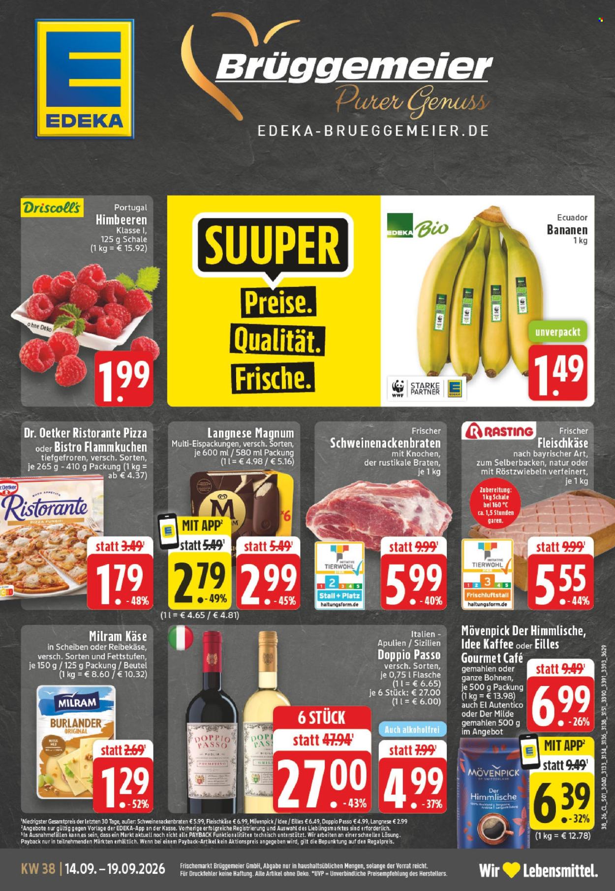 Edeka Prospekte  - 14.09.2026 - 19.09.2026. Seite 1
