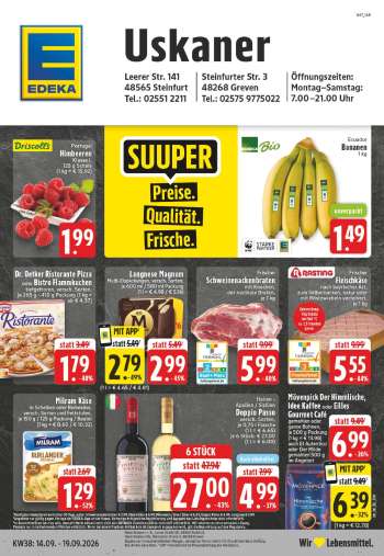 Prospekte Edeka - 14.09.2026 - 19.09.2026.