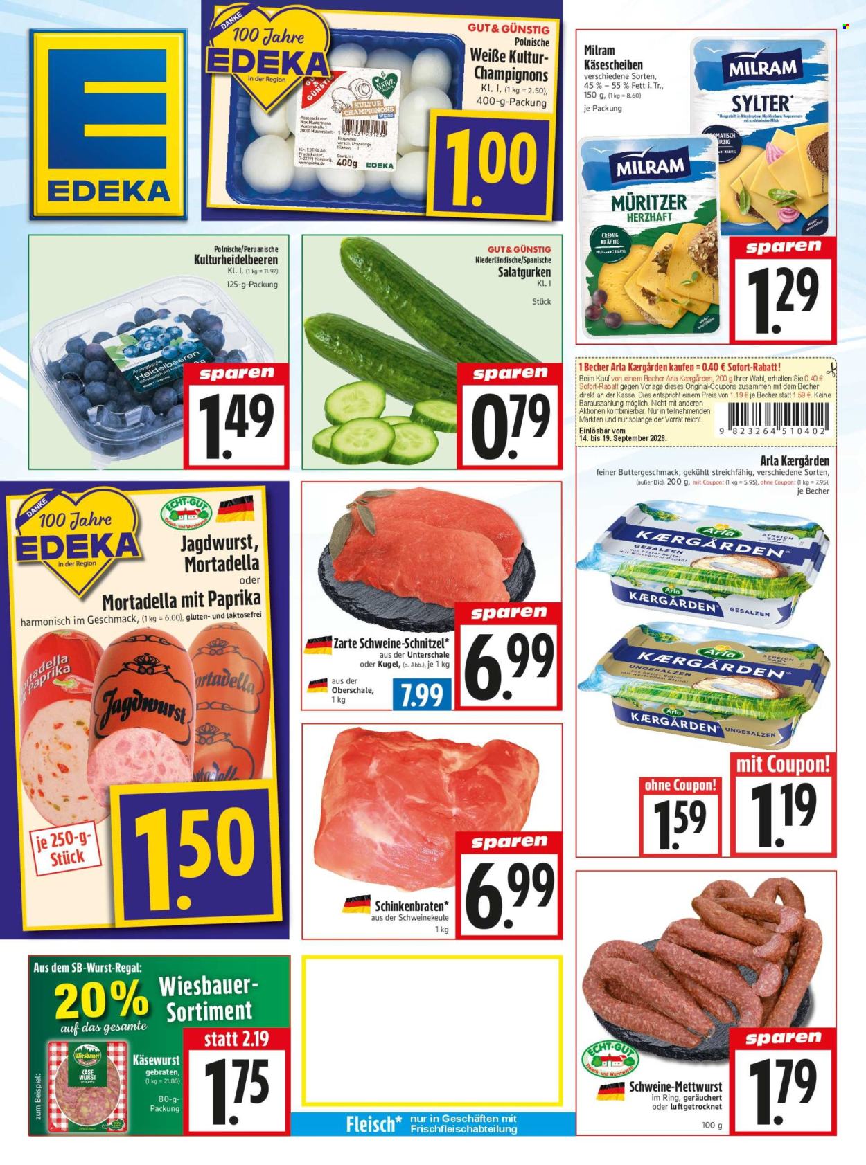 Edeka Prospekte  - 14.09.2026 - 19.09.2026. Seite 1