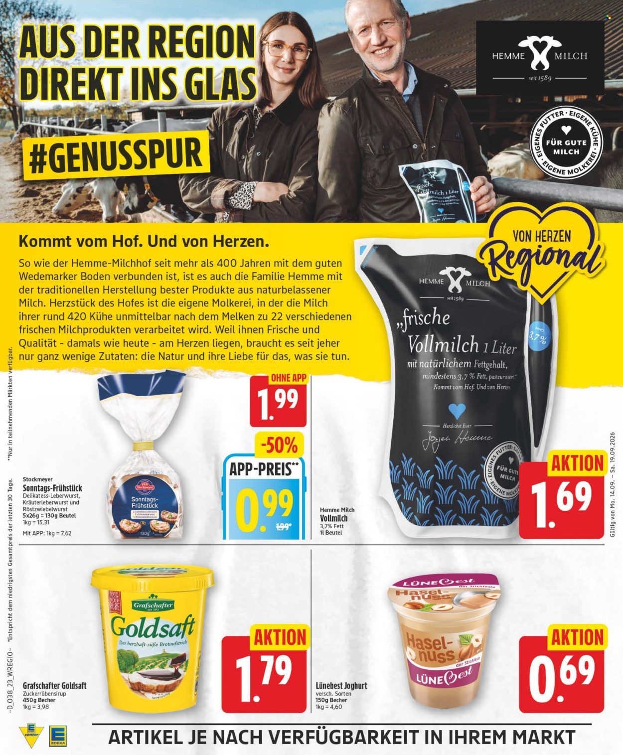 Edeka Prospekte  - 14.09.2026 - 19.09.2026. Seite 22