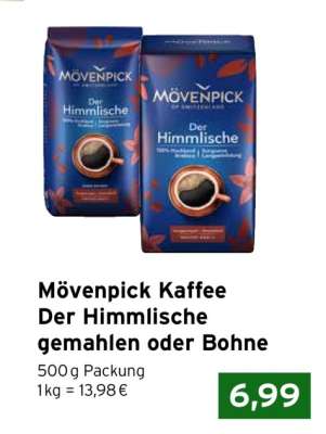 Mövenpick Kaffee Der Himmlische gemahlen oder Bohne
