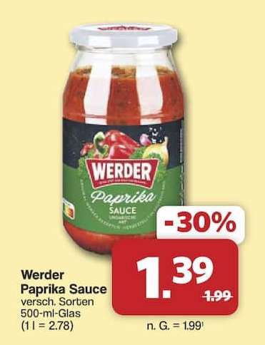 Werder Paprika Sauce