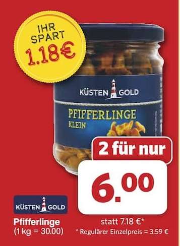 Küsten Gold Pfifferlinge