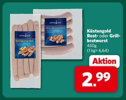 Küstengold Rost- oder Grillbratwurst