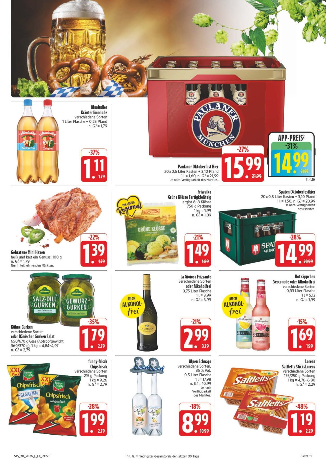 Edeka Prospekte  - 14.09.2026 - 19.09.2026. Seite 21