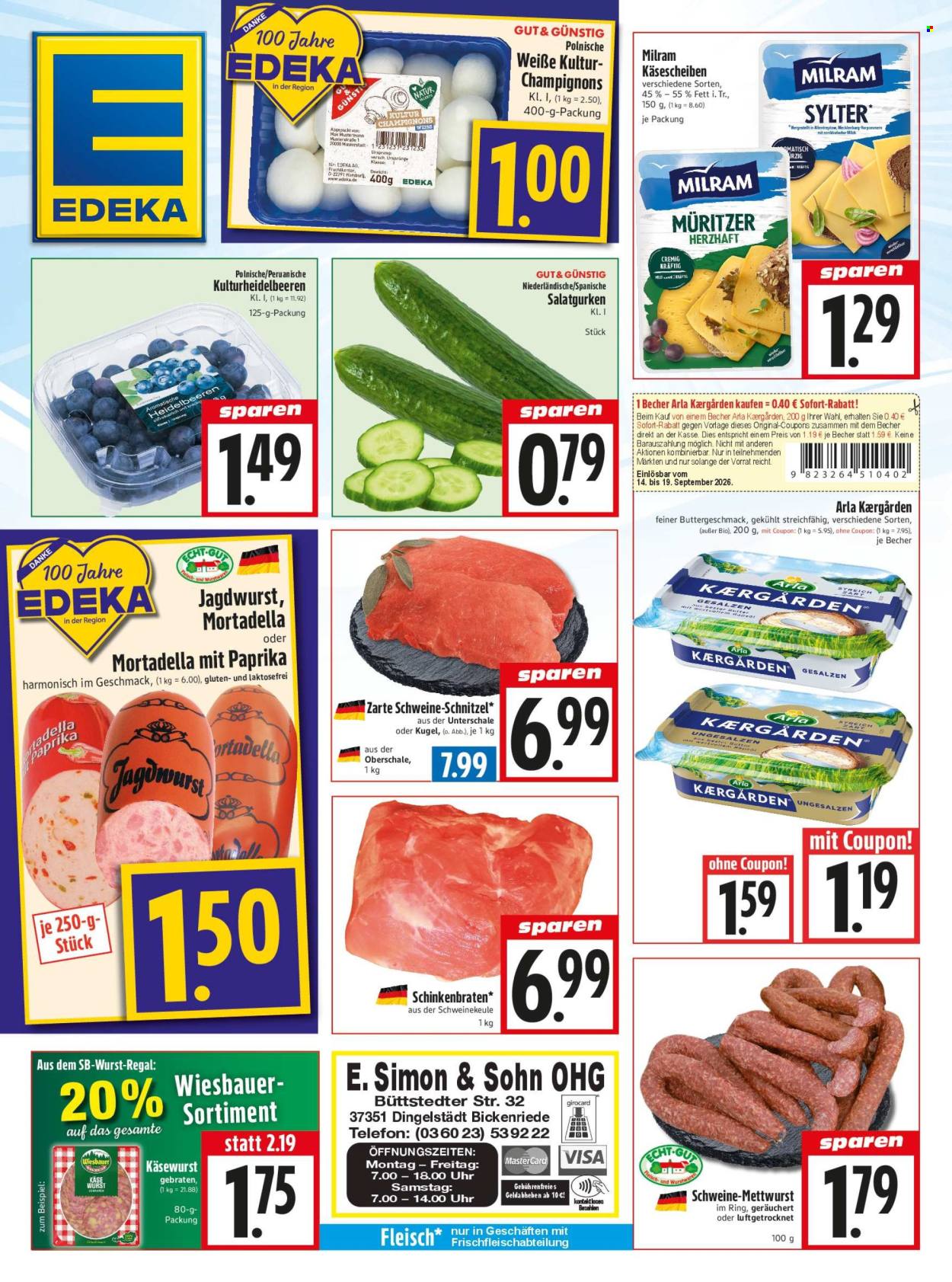 Edeka Prospekte  - 14.09.2026 - 19.09.2026. Seite 1