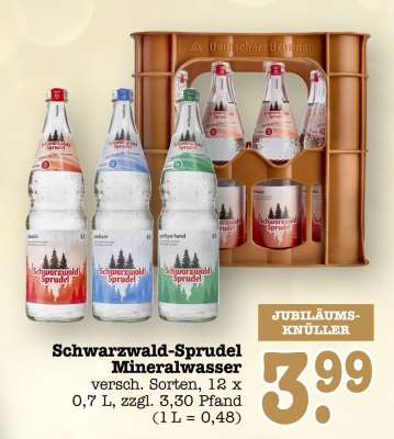 Schwarzwald-Sprudel Mineralwasser