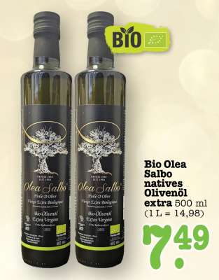 Bio Olea Salbo natives Olivenöl extra