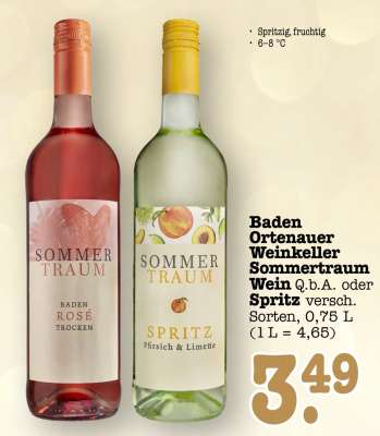 Baden Ortenauer Weinkeller Sommertraum Wein