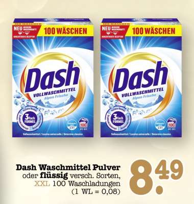 Dash Waschmittel- pulver