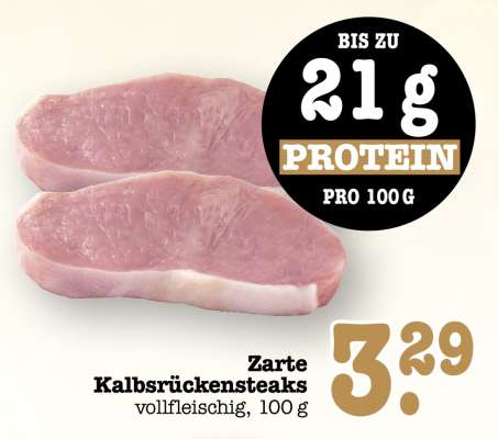 Zarte Kalbsrückensteaks