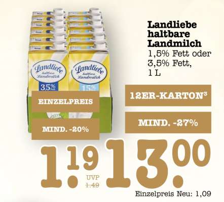 LANDLIEBE Haltbare Landmilch