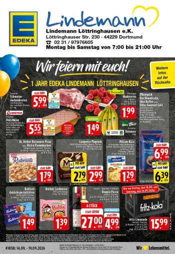 Prospekte Edeka - 14.09.2026 - 19.09.2026.