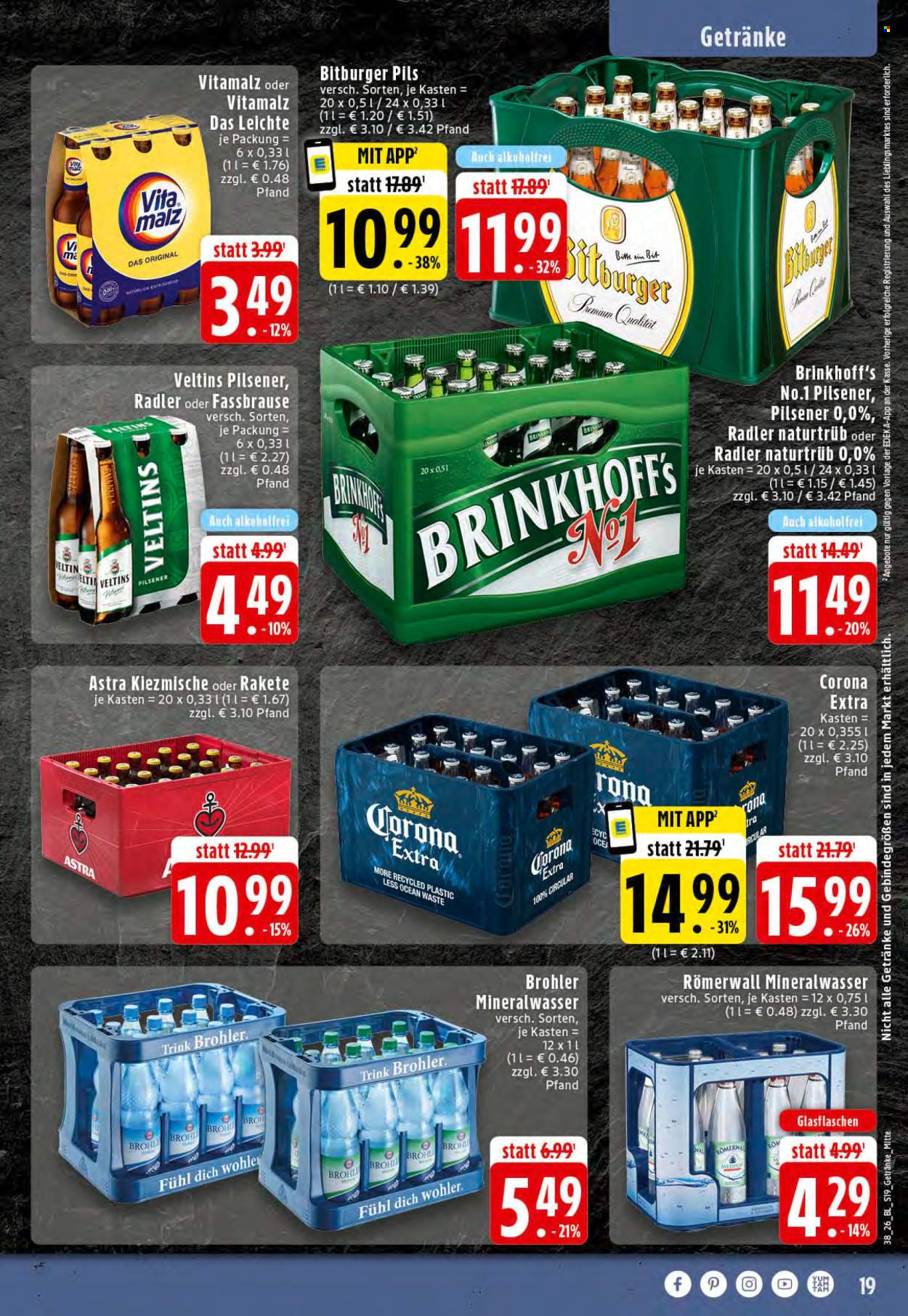 Edeka Prospekte  - 14.09.2026 - 19.09.2026. Seite 19