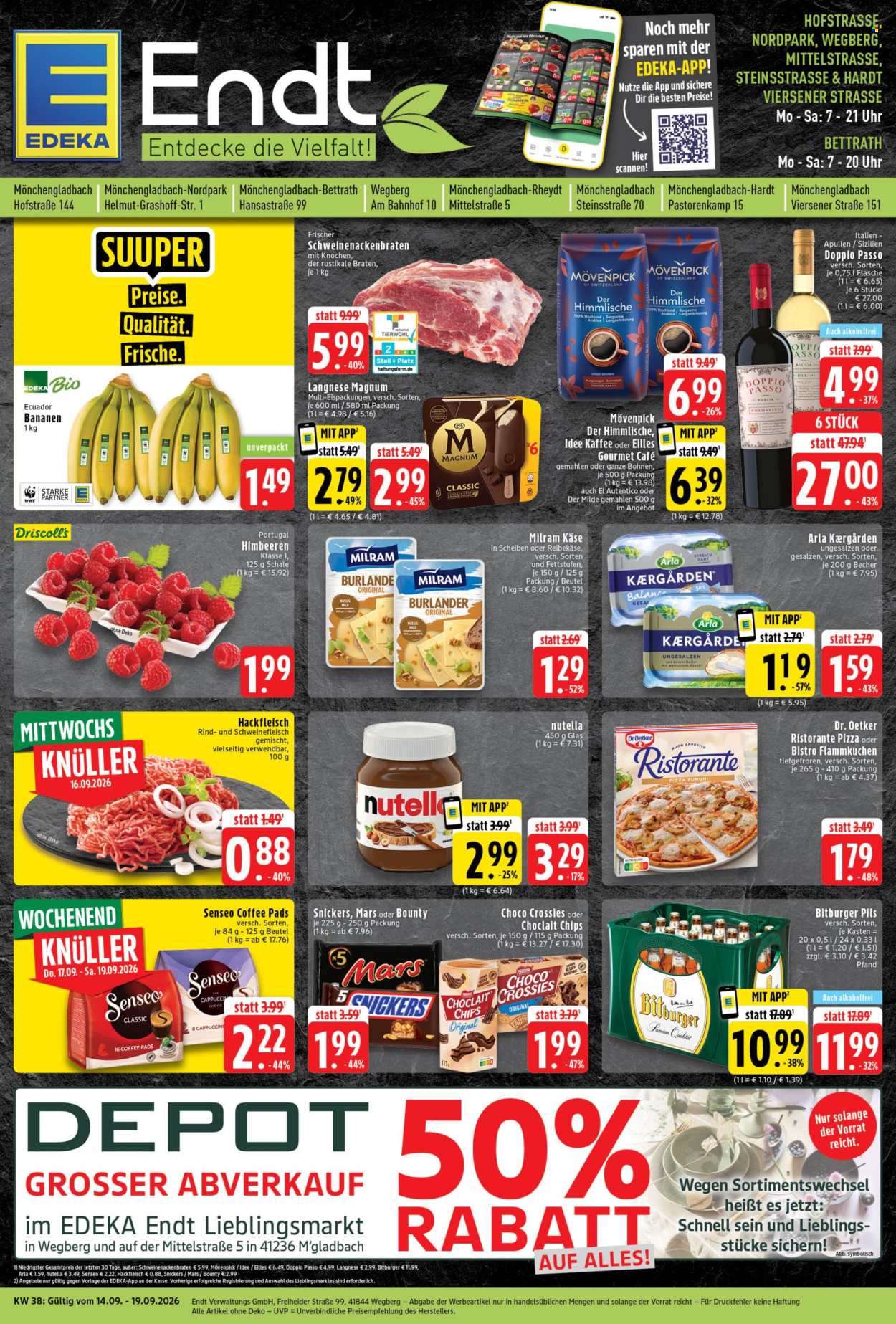 Edeka Prospekte  - 14.09.2026 - 19.09.2026. Seite 1