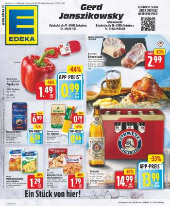 Prospekte Edeka - 14.09.2026 - 19.09.2026.