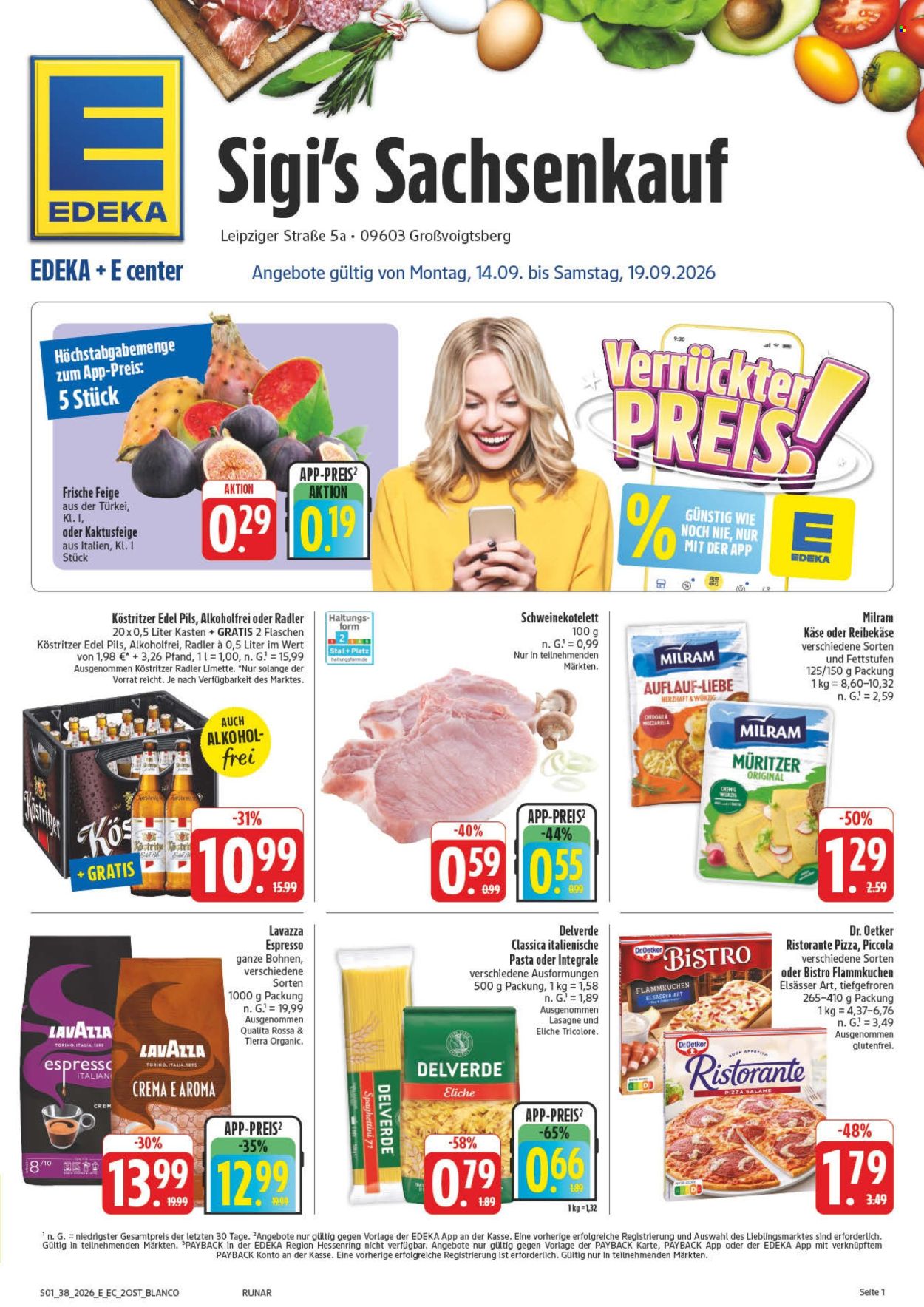 Edeka Prospekte  - 14.09.2026 - 19.09.2026. Seite 1
