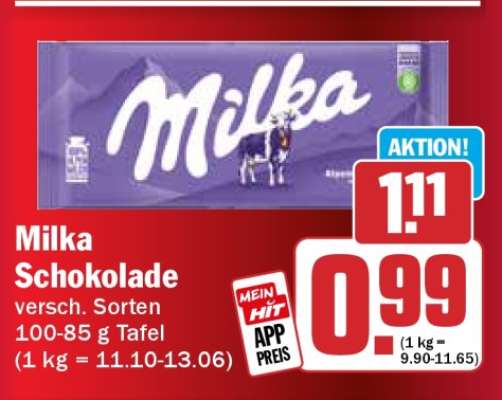 MILKA Schokolade